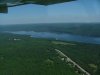 Aerial view: Highway 17, point near McKinney Rd, Baird Point, the Ottawa River and Baie de la Presequ'ile d'en Haut