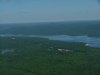 Aerial view: Ottawa River and Baie de la Presequ'ile d'en Hau