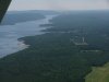 Aerial view: Deep River township and Ottawa River