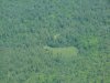 Aerial view: Wilderness and small laks on Quebec side of river