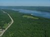 Aerial view: Highway 17, Ottawa River and Baie de la Presequ'ile d'en Haut