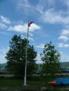Canadian Flag flying at the Deep River Yacht & Tennis Club