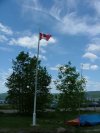 Canadian Flag flying at the Deep River Yacht & Tennis Club