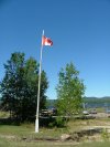 Canadian flag at Deep River Yacht and Tennis Club