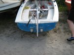 'Does the Job' Albacore 6781 Sailing Dinghy with a new rudder made by Competition Composites Inc of Ottawa