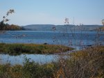 Ottawa River and beaver dam Autumn / Fall scene viewed from the Deep River Silver Spoons C trail