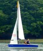 Image of Laser 2000 with 9 litre CrewSaver Mast Float / CrewSaver Masthead Float