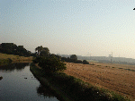 View from small bridge looking towards Runcorn
   Water Tower