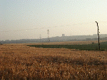 View of fields looking towards  Runcorn Water Tower