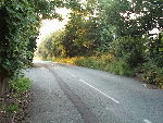 Keckwick Lane, leading back to the Daresbury Laboratory Front Gate