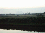 View from Daresbury Laboratory Side of the Canal towards
    Widnes Power Station