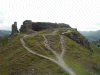 The path up to Castle Dinas Bran (Crow Castle)
