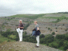 Dave and Gweynn on top at Castle Dinas Bran