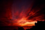 Flame sky over Vancouver - sent by Barry Devonald to Tony Richards at Lakeland Cam, passed on by Lynette Le Nepveu Smith (20 Dec 2009)