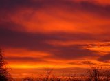 Flame sky at Pool, Cornwall, taken by Charles Winpenny 30-11-06, sent by Lynette Le Nepveu Smith