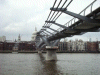 Thames, Millennium Bridge and St Paul's Cathedral