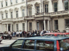 Queue for Visas outside the French Embassy Complex of Shame (FECOS)