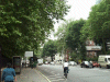 Taxi Rank outside Kensington Gardens/Hyde Park looking East along High Street Kensington