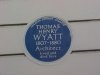 Blue plaque to Thomas Henry Wyatt