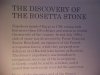 Text describing the discovery of the Rosetta Stone