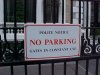 Polite notice - no parking