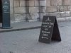 Sign for the St Pauls Cathedral Crypt Cafe