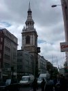 St. Mary Le Bow Church on the left