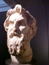 Marble head of Antisthenes