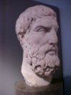 Marble head of Epikouros/Epicurus
