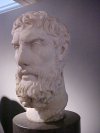 Marble head of Epikouros/Epicurus