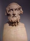 Possible marble head of the poet Hesiod