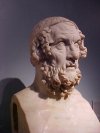 Possible marble head of the poet Hesiod