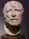 Marble terminal bust of Homer