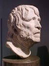 Marble terminal bust of Homer