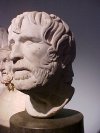 Marble terminal bust of Homer