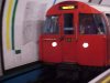 Tube train arrives