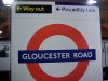 Gloucester Road tube sign