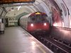 Tube train arriving