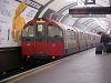 Tube train departing