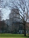Senate House as viewed from inside Russell Square