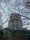 Senate House as viewed from inside Russell Square