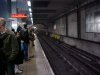 On the platform at Cutty Sark Tube Station, Docklands Light Rail