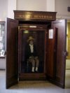 Clothes, corpse and skeleton of Jeremy Bentham (1748-1832)