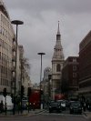 Looking down Cheapside and St Mary le Bow