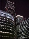 Night time Skyscrapers at Canary Wharf