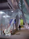 Escalator to Heron Keys station on the Docklands Light Railway