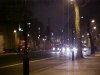Looking towards Trafalgar Square at night