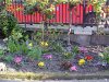 Flower garden within the gate