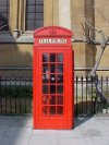 Red phonebox near Christ the King, Gordon Square