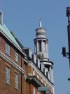 Steeple of Saint Pancras Parish Church Euston Road